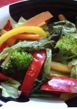 簡単昼食；シンプル温野菜-レシピのメイン写真
