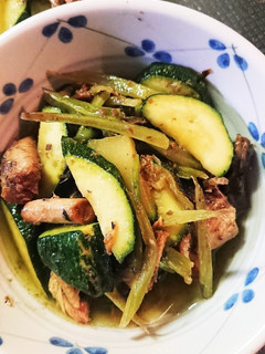 旬のズッキーニといわし缶の簡単炒め♪-レシピのメイン写真