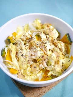 レンジで簡単!サラダチキンとたっぷり野菜-レシピのメイン写真
