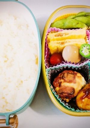 鶏もも肉の塩麹漬け焼き弁当-レシピのメイン写真