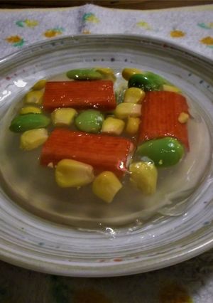 涼感を味わうおつまみ‼ 彩り寒天寄せ-レシピのメイン写真