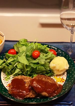 ふわふわハンバーグ-レシピのメイン写真