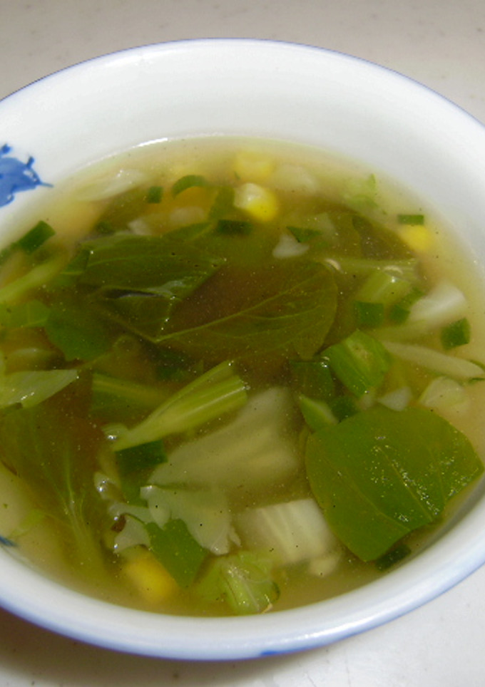 青梗菜のとろとろ中華スープ-レシピのメイン写真