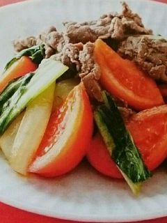 トマトと牛肉のオイスター炒め-レシピのメイン写真