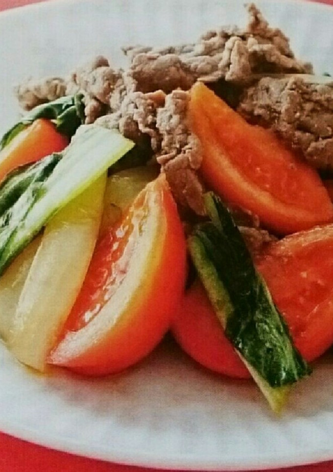 トマトと牛肉のオイスター炒め-レシピのメイン写真