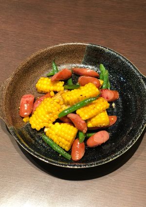コーンとインゲンのバター炒め-レシピのメイン写真