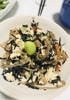 お豆腐の入ったひじきサラダ-レシピのメイン写真