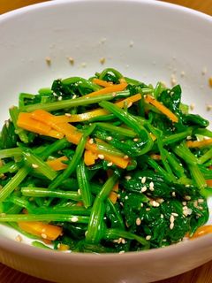ほうれん草とにんじんのナムル-レシピのメイン写真