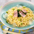 コーンクリーム缶で冷やし塩とんこつあえ麺