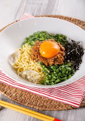 さばみそ缶で簡単！冷やし台湾風まぜそば-レシピのメイン写真