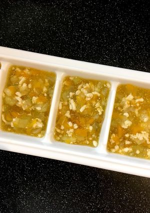 離乳食中期 鶏ひき肉と野菜の餡掛け-レシピのメイン写真