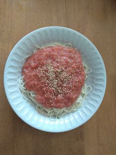 冷やした麺にピッタリ!トマト麺つゆ♪-レシピのメイン写真