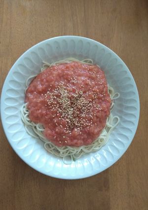 冷やした麺にピッタリ！トマト麺つゆ♪-レシピのメイン写真