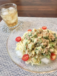 簡単ランチに♪シーチキンアボカド冷やし麺-レシピのメイン写真