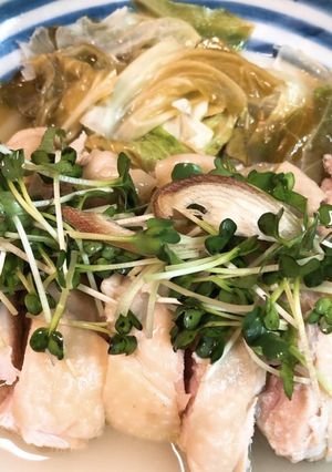 手間いらず！鶏モモの梅酢酒蒸し-レシピのメイン写真