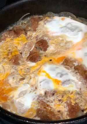 生姜焼き用お肉でカツ丼-レシピのメイン写真