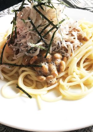 納豆しらすパスタ-レシピのメイン写真