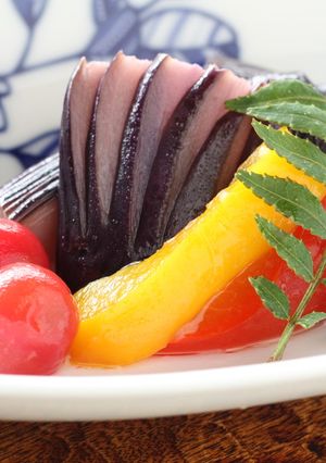 レモン香る、カラフル夏野菜の揚げ浸し-レシピのメイン写真