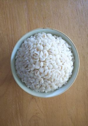 100%押し麦のココナッツ麦飯-レシピのメイン写真