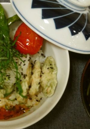 シイラのさっぱりジュレ丼とお吸い物-レシピのメイン写真