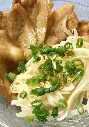 簡単豚チャシュー添え➕サッパリ冷たい素麺-レシピのメイン写真