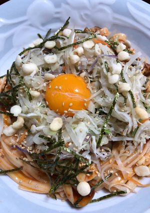 野菜たっぷり…ピリ辛ごまダレ冷麺-レシピのメイン写真