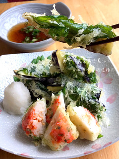 茄子の大葉巻きとカニカマの磯辺揚げ-レシピのメイン写真