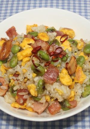 嵐相葉☆イタリアン中華☆乾燥えだ豆の炒飯-レシピのメイン写真