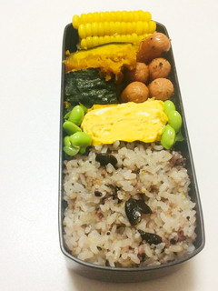 188、かぼちゃの甘煮とモロコシ弁当♡-レシピのメイン写真