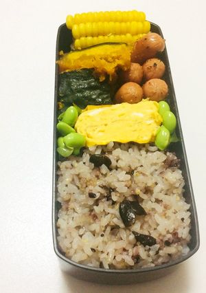 188、かぼちゃの甘煮とモロコシ弁当♡-レシピのメイン写真