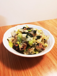 レタスとサンマ缶の混ぜ混ぜサラダ-レシピのメイン写真