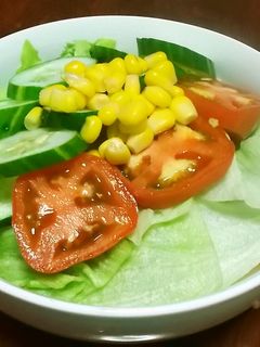 夏野菜で冷たく美味しい塩ラーメン-レシピのメイン写真