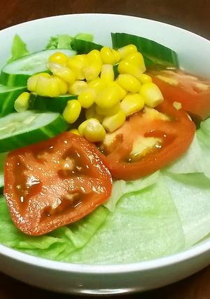 夏野菜で冷たく美味しい塩ラーメン-レシピのメイン写真