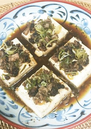 手作り豆豉醬と豚肉の豆腐蒸し-レシピのメイン写真