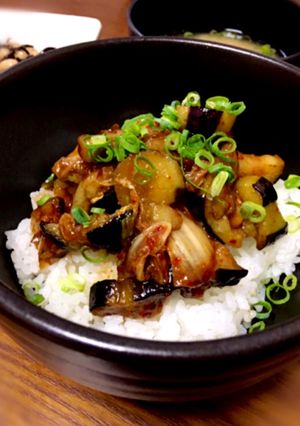 ＊茄子のキムチ炒め丼＊-レシピのメイン写真