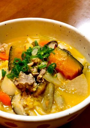 野菜たっぷり(^^)ほうとう *☻*-レシピのメイン写真