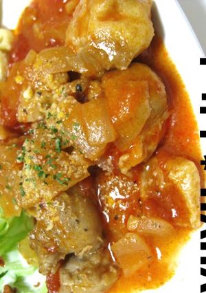 旦那も唸る♪ふわとろチキンのトマト煮-レシピのメイン写真