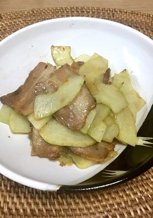 白瓜と豚肉の炒め物-レシピのメイン写真