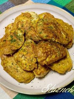 卵ふんわり鶏胸肉のカレーチーズピカタ-レシピのメイン写真