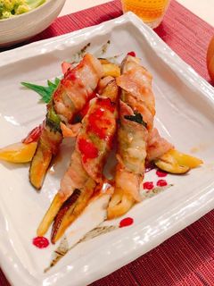 なすの豚しそ巻~しょうが焼き風~-レシピのメイン写真