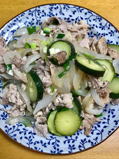 豚肉とズッキーニの炒め物-レシピのメイン写真
