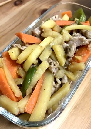 中華風豚肉と野菜のきんぴら-レシピのメイン写真