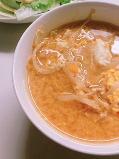 ★もやし・たまご・キムチ鍋の素でスープ★-レシピのメイン写真
