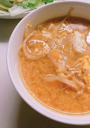 ★もやし・たまご・キムチ鍋の素でスープ★-レシピのメイン写真