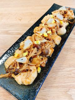ご飯が進む*鶏胸肉とキノコの甘辛ステーキ-レシピのメイン写真