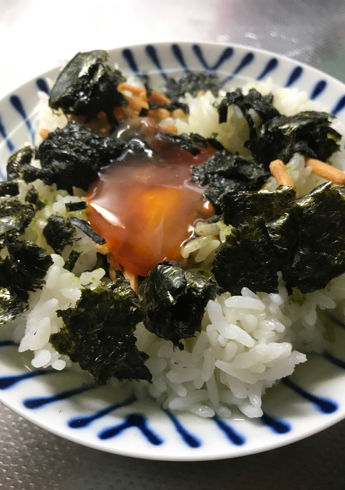 卵黄の醤油漬けのお茶漬け-レシピのメイン写真