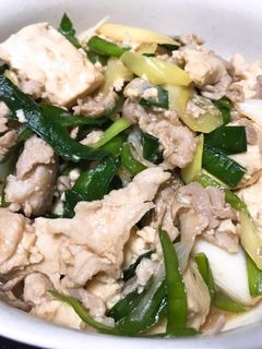 豆腐と豚ニラのオイスター炒め-レシピのメイン写真