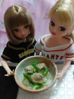 リカちゃんサイズ♡野球シリꕤ深川丼*.゚-レシピのメイン写真