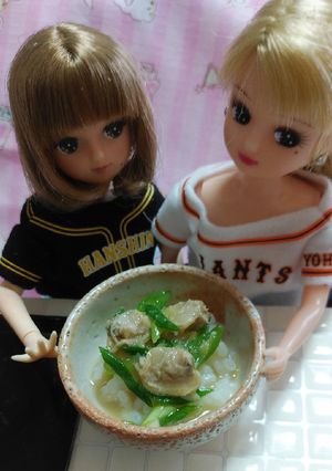リカちゃんサイズ♡野球シリꕤ深川丼*.ﾟ-レシピのメイン写真