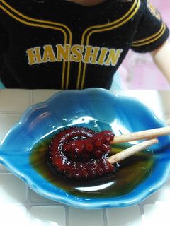 リカちゃんサイズ♡タコ…煮焼き?ꕤ*.゚-レシピのメイン写真